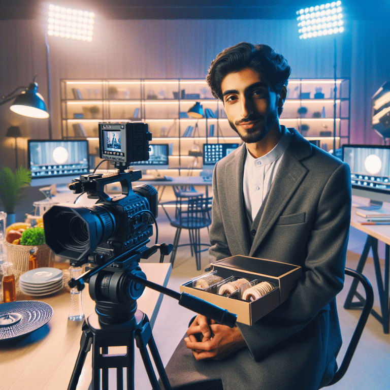 מיכאל הצלם מצלם קליפ וידאו תדמיתי לעסק קטן בסביבה מקצועית, כולל מצלמת וידאו מקצועית, תאורה מתקדמת ואווירה עסקית מודרנית בישראל. משדר איכות ומקצועיות בצילום תדמיתי לעסקים.