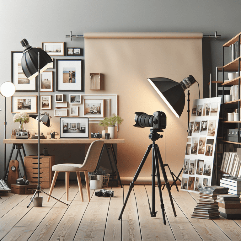 סטודיו צילום מקצועי עם מצלמת סטילס, רקעים ואביזרי צילום מודרניים, הממחיש את השירותים של צלם סטילס מקצועי כמו מיכאל הצלם